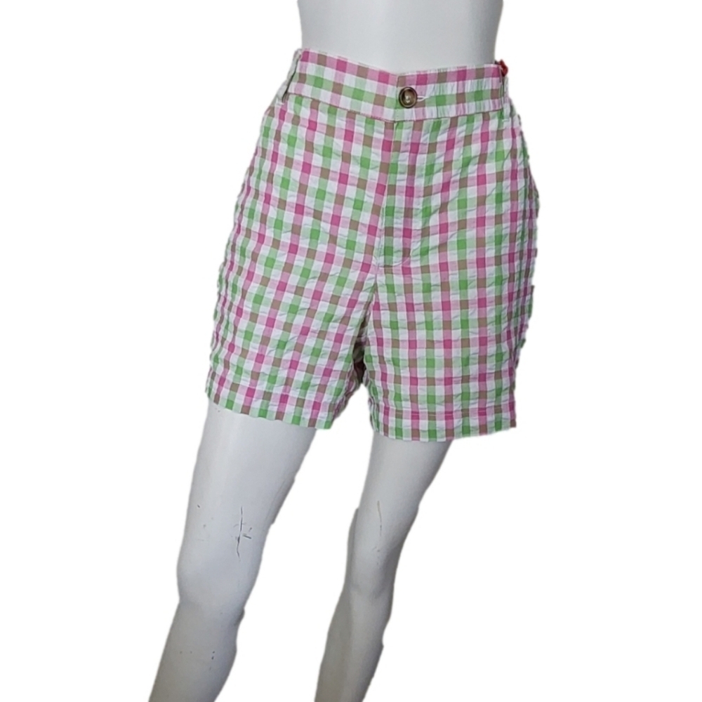 SOUTHERN PROPER PINK/ GREEN SEERSUCKER NWT COUNTRY CLUB‎ SHORTS
